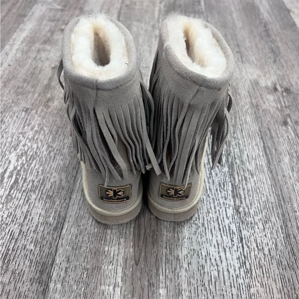 Koolaburra By UGG Kids Short Fringe Boots